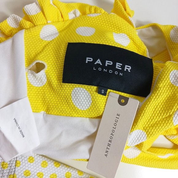 Anthropologie PAPER London Polka Dot Top - Picture 10 of 11